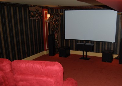 A basement fit for the movie buff!