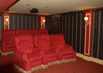 Home Theater Movie Room Refinished Basement