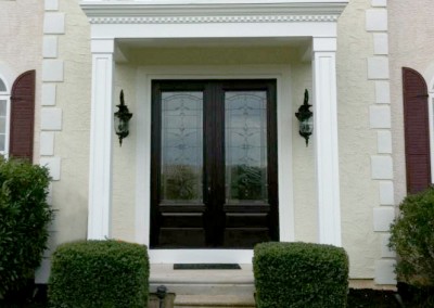 Another view of Ricco Building Group's custom portico