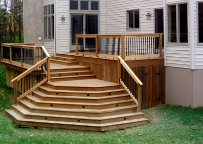 Custom Exterior deck addition by Ricco Builders